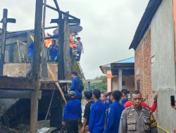 Musim Penghujan, Si Jago Merah Mengamuk  Hanguskan Tiga Rumah dan Satu Orang Tewas Terbakar.