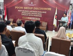KPU Parepare Lakukan FGD Penyusunan Laporan Evaluasi