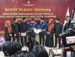 KPU Tetapkan Tasming-Hermanto Paslon Terpilih Pilkada Parepare