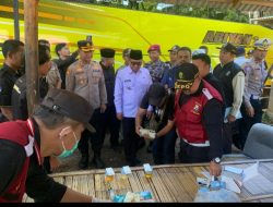 Operasi Ketupat Semeru 2025, Polresta Banyuwangi Tes Urine Bagi Sopir Bus