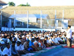 Warga Binaan Lapas Banyuwangi Laksanakan Sholat Id dan Pemotongan Hewan Qurban