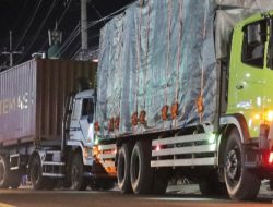 Lonjakan Volume Kemacetan Kendaraan Truck Pelabuhan Ketapang ke Bali Kapolresta Terjun Langsung