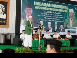 Keluarga Mantan Presiden RI dan Wakil Bupati Barru Bersama Ribuan Santri Pondok Pesantren DDI Mangkoso Hadiri Halaqah Nasional
