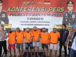 Polresta Banyuwangi Bongkar Sindikat Curanmor, Enam Orang Diamankan