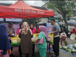 Polresta Banyuwangi  Dan Bulog Salurkan Puluhan Ton Beras PHP Ludes Diserbu Warga