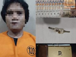 Kurang Dari Satu Jam Jajaran Polresta Banyuwangi Tangkap Terduga Pencuri Uang WNA