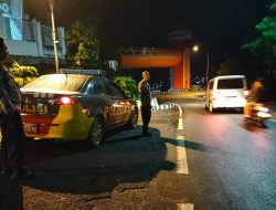 Cipta Kondisi Senin Malam, Polsek Ujung Polres Parepare Laksanakan Patroli Blue Light