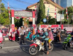 Pelayanan Polisi diatas Jalan Raya, Sat Lantas Lakukan Pengaturan di jam Pergi dan Pulang Sekolah