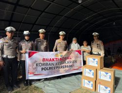 Polres Parepare Salurkan Bantuan Kemanusiaan untuk Korban Kebakaran di Menara Soreang