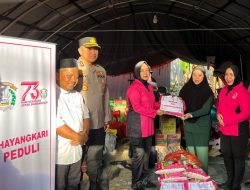 Polres Parepare Kembali Serahkan Bantuan Kemanusiaan Untuk Korban Kebakaran Rumah