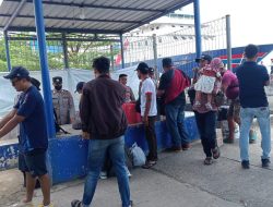 Pengamanan Ketat di Pelabuhan Parepare Saat Kedatangan KM Pantokrator dari Nunukan