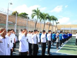 Binaan Lapas Banyuwangi Ikuti Upacara Hari Kesaktian Pancasila, Begini Harapan Kalapas