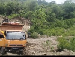Bencana Bah Mengancam : PT.DR Tambang Galian C  Petantang Petenteng Tetap  Angkut Pasir Tras Hitam