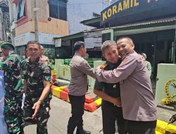 Polsek Ujung Berikan Ucapan Selamat HUT TNI ke-80 kepada Koramil 1405-01/Ujung