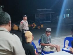 Patroli Malam Polsek Soreang, Polisi Sambangi Area Pemukiman Warga