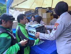 Ribuan Driver Ojol Deklarasi Kamtibmas  Jogo Jatim Dihadiri Kapolri