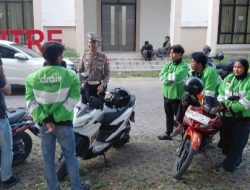 Satuan Lalu Lintas Polres Barru Sosialisasi Keselamatan dan Ketertiban berlalu lintas Sasar  Komunitas Ojek Online