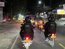 Gabungan TNI Polri Sat.Pol.PP Amankan Malam Akhir Pekan Kota Banyuwangi