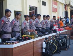 Menghadapi Potensi Banjir dan Bencana Alam, Polres Parepare Laksanakan Penggelaran Peralatan SAR Terpadu
