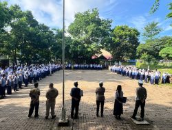 Sat Lantas Polres Parepare Kampanyekan “Stop Pelanggaran, Patuhi Aturan Berlalu Lintas” di Hadapan Ratusan Pelajar
