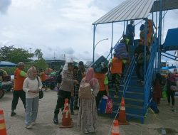 KM Bukit Siguntang Bertolak ke Balikpapan, Polsek KPN dan Pihak Terkait Lakukan Pengamanan