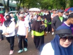 Ribuan Warga Pangkep Mengikuti Jalan Sehat Anti Mager