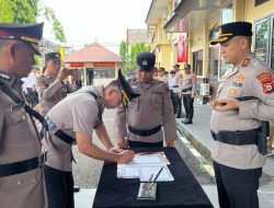 Kapolres Parepare Pimpin Sertijab, Kompol Slamet Paryanto Resmi Jabat Kabag Ops Polres Parepare, Gantikan Kompol Burhanuddin