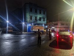 Polsek Ujung Gelar Patroli Blue Light, Antisipasi Gangguan Kamtibmas di Jumat Malam