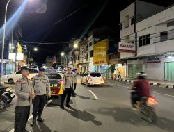 Cegah Gangguan Kamtibmas, Polsek KPN Parepare Intensifkan Patroli Blue Light