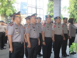 Kapolres Parepare Kukuhkan Kenaikan Pangkat 92 Personel Polres Parepare dan Brimob