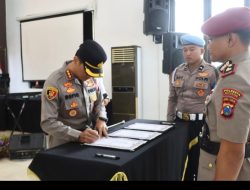 Polresta Banyuwangi Rombak Pejabat Utama  Kapolresta Dorong Profesionalisme Anggota