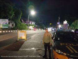 Patroli Blue Light Polsek Bacukiki Beri Rasa Aman di Akhir Pekan