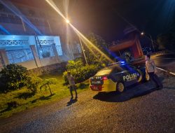 Penghujung Operasi Lilin, Polsek Ujung Tetap Konsisten Laksanakan Patroli Blue Light
