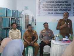 Dukung Program MBG, Polres Parepare Bekali Penjamah Pangan Materi Keamanan Pangan