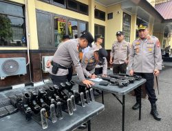 Tindak Lanjuti Instruksi Kapolri, Kapolres Parepare Pimpin Pemeriksaan Senpi Dinas