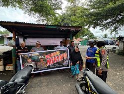 Satlantas di Parepare Edukasi Warga Pasar Melalui Program “Polantas Menyapa”